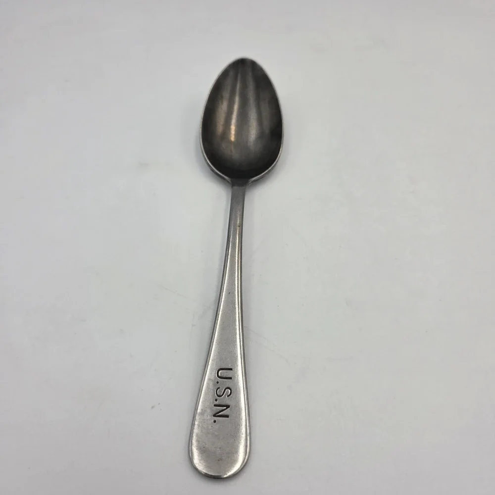 USN Spoon by Silco Stainless Mess Hall Flatware U.S.N. Military Soldier Navy 7